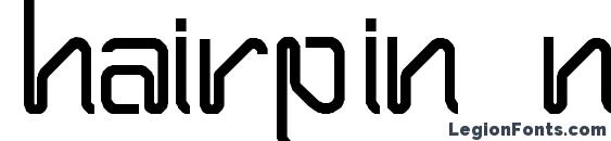 шрифт Hairpin Normal, бесплатный шрифт Hairpin Normal, предварительный просмотр шрифта Hairpin Normal