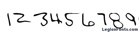 Hak Regular Font, Number Fonts