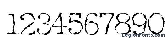 Halbstarke pica Font, Number Fonts