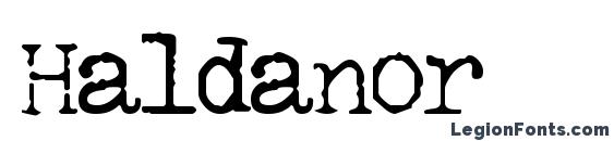Haldanor font, free Haldanor font, preview Haldanor font