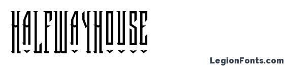 HalfwayHouse font, free HalfwayHouse font, preview HalfwayHouse font