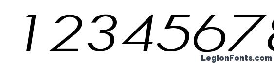 HalibutCondensed Italic Font, Number Fonts