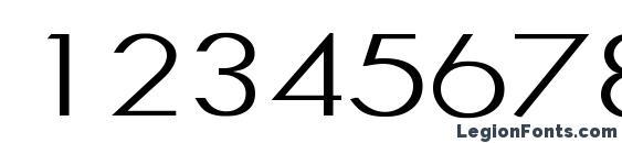 HalibutCondensed Regular Font, Number Fonts