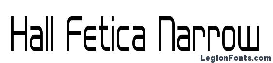 Hall Fetica Narrow Font