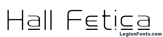 Hall Fetica Upper Decompose Font
