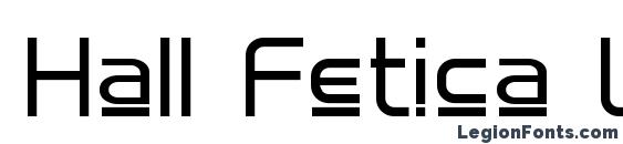Hall Fetica Upper Font