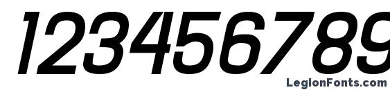 Hallandale Bold Italic JL Font, Number Fonts