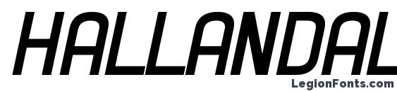 Hallandale Bold Italic JL Font