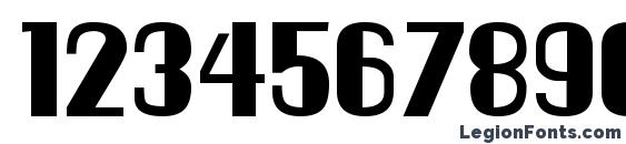 Hallandale Deco JL Font, Number Fonts