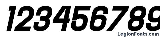 Hallandale Heavy Italic JL Font, Number Fonts