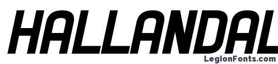 Hallandale Heavy Italic JL Font