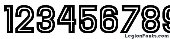 Hallandale SC Inline JL Font, Number Fonts