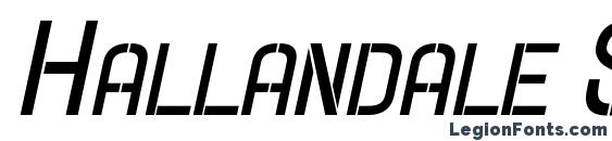 Hallandale Stencil Bd.It. SC JL Font
