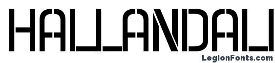 Hallandale Stencil Bold JL Font