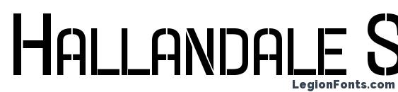 Hallandale Stencil Bold SC JL Font