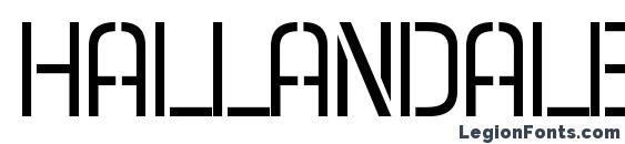 Hallandale Stencil JL font, free Hallandale Stencil JL font, preview Hallandale Stencil JL font