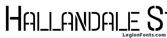 Hallandale Stencil SC JL font, free Hallandale Stencil SC JL font, preview Hallandale Stencil SC JL font