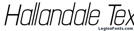 Hallandale Text Italic JL Font