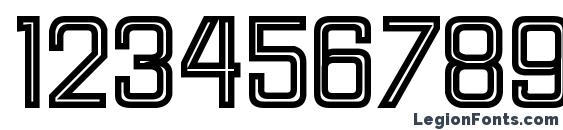 HallandaleSquareInline JL Font, Number Fonts