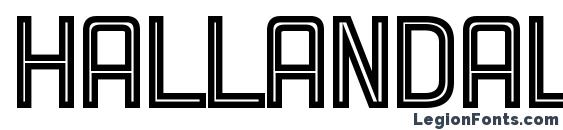 HallandaleSquareInline JL Font