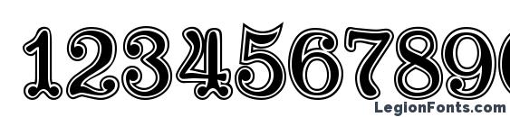 Hallodolly Font, Number Fonts