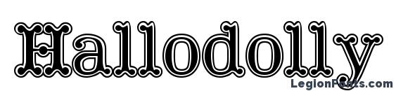 шрифт Hallodolly, бесплатный шрифт Hallodolly, предварительный просмотр шрифта Hallodolly