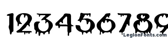 Hallween Font, Number Fonts