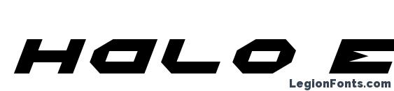 Halo Expanded Italic Font