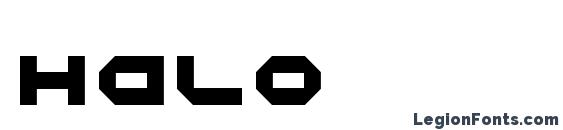 Halo font, free Halo font, preview Halo font
