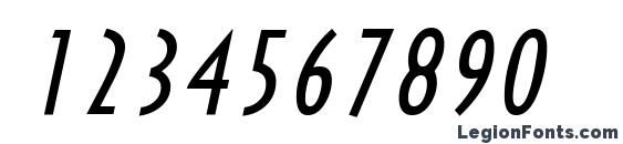 Halseycondssk italic Font, Number Fonts