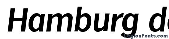 Hamburg demiboldita font, free Hamburg demiboldita font, preview Hamburg demiboldita font