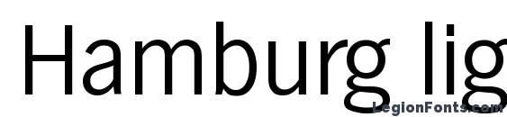 шрифт Hamburg light, бесплатный шрифт Hamburg light, предварительный просмотр шрифта Hamburg light