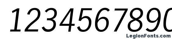 Hamburg lightita Font, Number Fonts