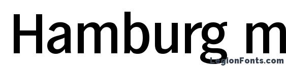 шрифт Hamburg medium, бесплатный шрифт Hamburg medium, предварительный просмотр шрифта Hamburg medium