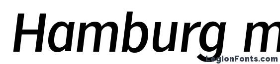 Hamburg mediumita font, free Hamburg mediumita font, preview Hamburg mediumita font