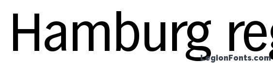 Hamburg regular font, free Hamburg regular font, preview Hamburg regular font