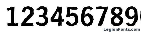 HamburgAntique Bold Font, Number Fonts