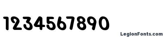 Hamburger upright Font, Number Fonts