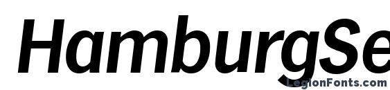 HamburgSerial BoldItalic Font