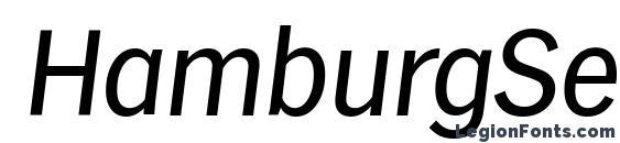HamburgSerial Italic Font