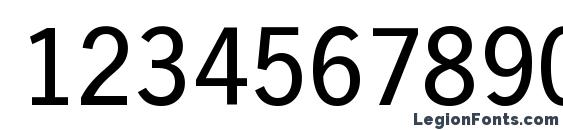 HamburgSerial Regular Font, Number Fonts