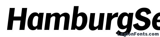 HamburgSerial Xbold Italic Font