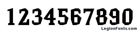 Hammerhead bold Font, Number Fonts