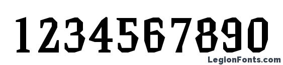 Hammerhead medium Font, Number Fonts