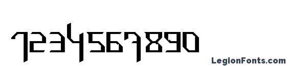 Hammerhead Thin Font, Number Fonts
