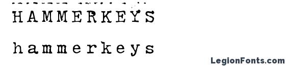 Hammerkeys Font