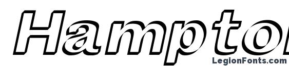 HamptonHollow Medium font, free HamptonHollow Medium font, preview HamptonHollow Medium font