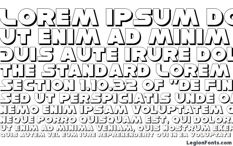 specimens Han Solo Shadow font, sample Han Solo Shadow font, an example of writing Han Solo Shadow font, review Han Solo Shadow font, preview Han Solo Shadow font, Han Solo Shadow font