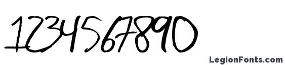 Hand Writing Font, Number Fonts