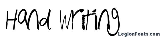 Hand Writing Font